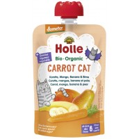 Detské bio pyré mrkva, mango, banán a hruška od 6 mesiaca Carrot Cat